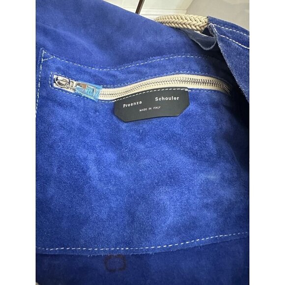 Proenza Schouler blue suede XL tote - Picture 8 of 11